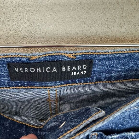 Veronica Beard Flare Pocket Jeans Florence High Rise Denim Size 32 - Picture 6 of 9